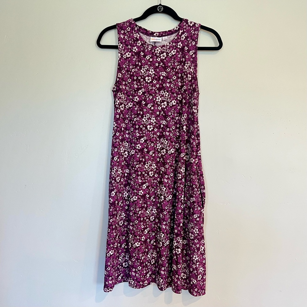Lularoe Charlotte Sleeveless Swing Tank Pocket Dress Medium